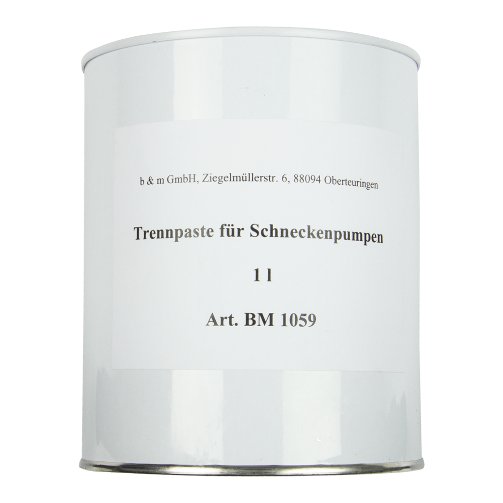 Trennpaste für Schneckenpumpen