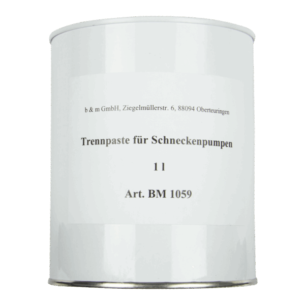 Trennpaste für Schneckenpumpen