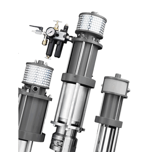 Pneumatic low-pressure pumps